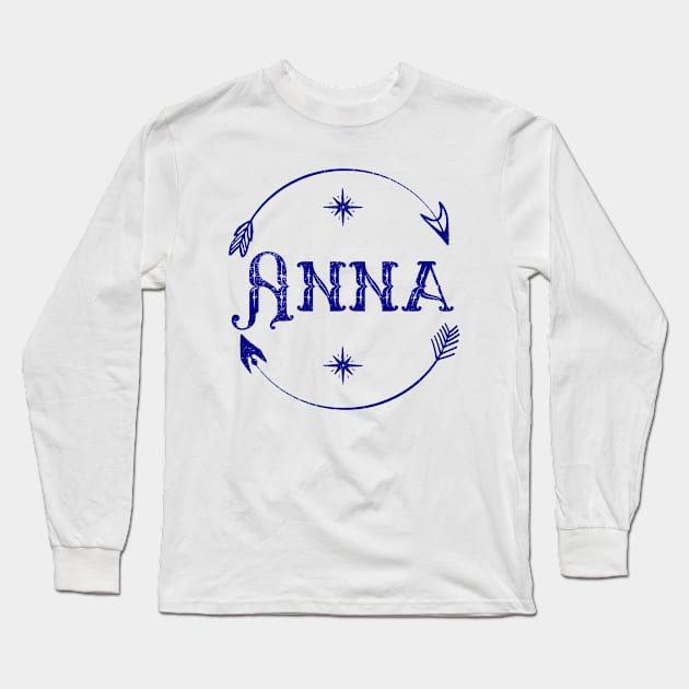 Name Anna Long Sleeve T-Shirt by AllWellia